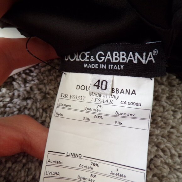 NWOT Dolce and Gabanna floral tulip print pencil dress 40/S - Picture 9 of 14